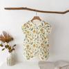 2025 Summer Pure Cotton Baby Sleep Robe: Class A Short Sleeve Gauze Pajamas