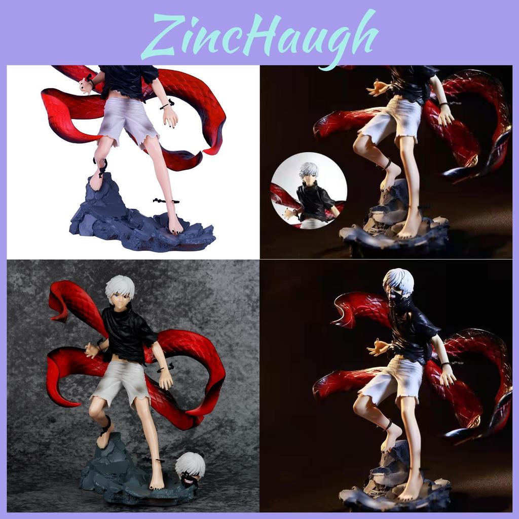 High Quality Tokyo Ghoul Kaneki Ken Pvc Action Figure Mask With Interchangeable Faces 21cm