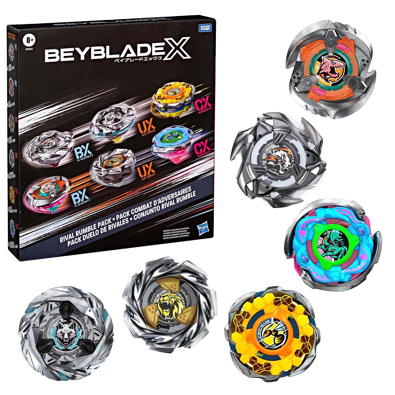 Beyblade X Rival Rumble Pack includes