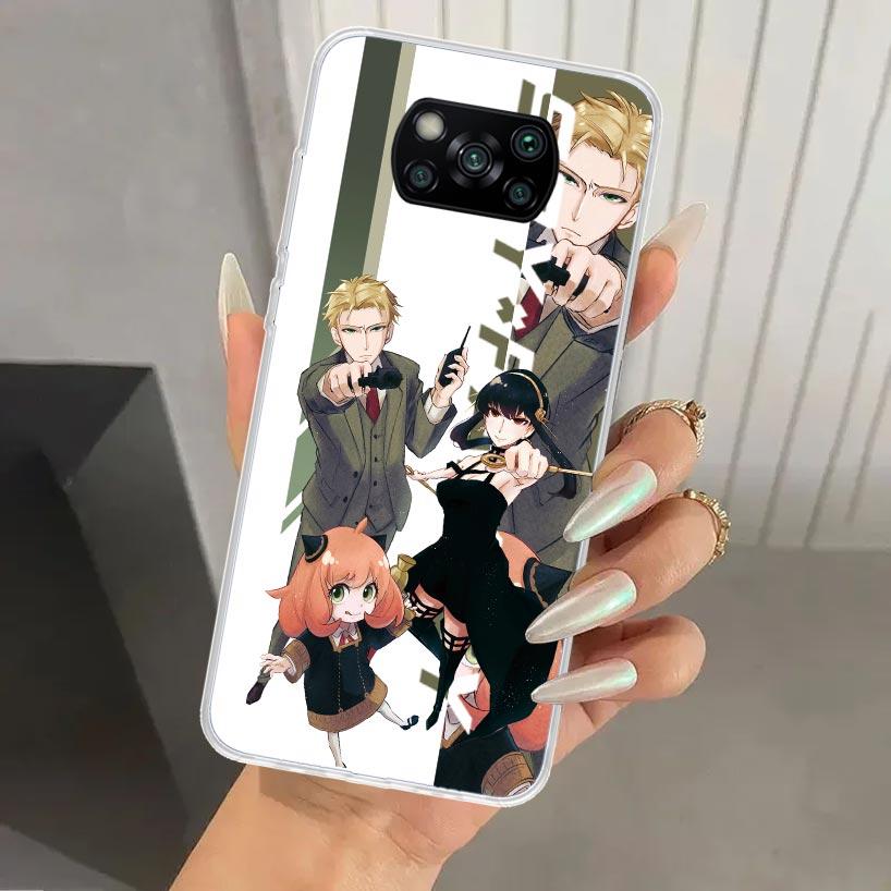 Anime Spy Family Anya Phone Case for Xiaomi Poco X5 X6 X7 Pro F7 Ultra M7 Redmi 15 15C 13 13C 12 12C 10 10A 10C 9 9A 9C 9T Shell