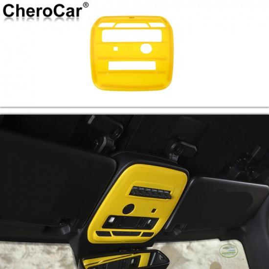 Желтая АБС-пластик Рамка Декоративная Накладка Накладка на Потолочный Плафон для Ford Bronco 21+