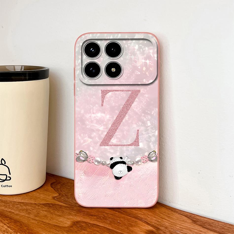 For Poco F8 Pro / F8 Ultra Phone Cover Lovely Letters Anti Drop Case For Poco F 8 Ultra F 8Pro Soft Smooth Liquid Silicone Shell