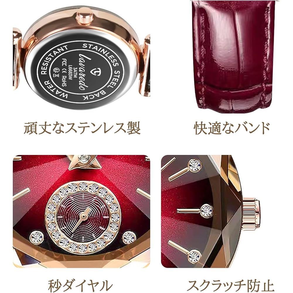 Women's Analog Quartz Watch Leather Strap Slim Waterproof Simple Casual Fashion Timepiece