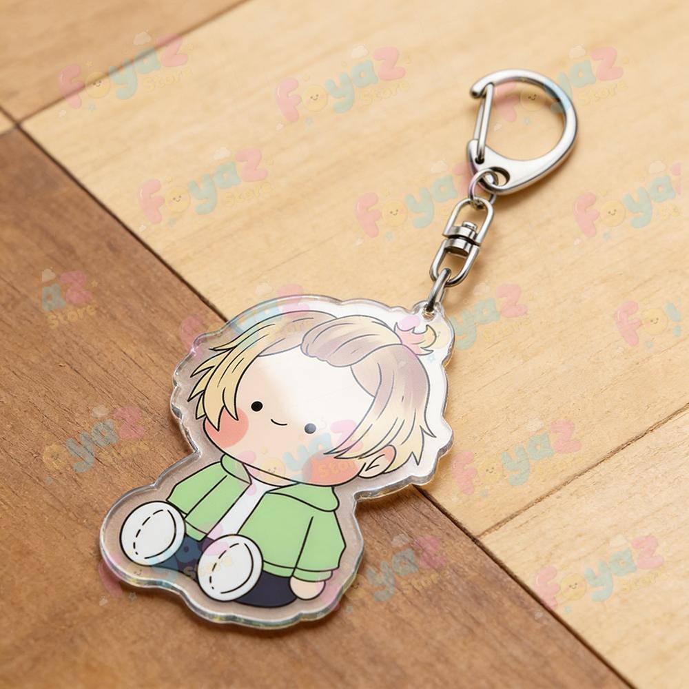 

Anime Bl Sasaki and Miyano Chibi Keychain for Accessories Yaoi Boys Love Kawaii Keyrings Jewelry Fans Friends Gifts