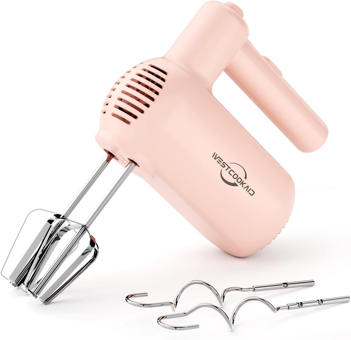 5 Speed Hand Mixer Electric Handheld with Turbo, Lightweight Stainless Steel Beaters, Dough Hooks, Blending United States