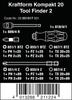 Kraftform Kompakt Tool Finder 2 Screwdriver Set, 13 Pcs - W05051017001