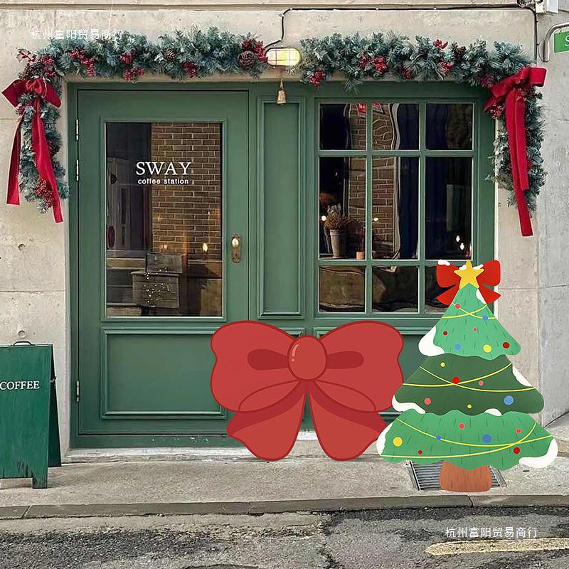 Ornamenti di Natale a Tema Babbo Natale: Set Scena Oggetto di Scena per Foto Vacanze all'Aperto