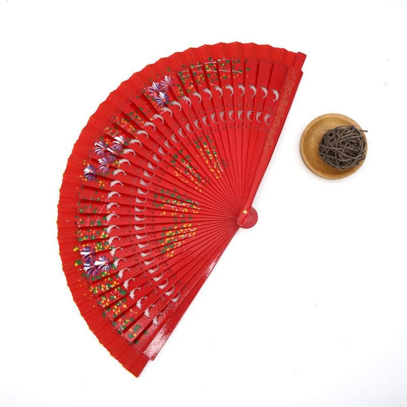 1Pc Beautiful Hollow Out Craft Gift Folding Fan Dancing Double-Sided Party Supplies
