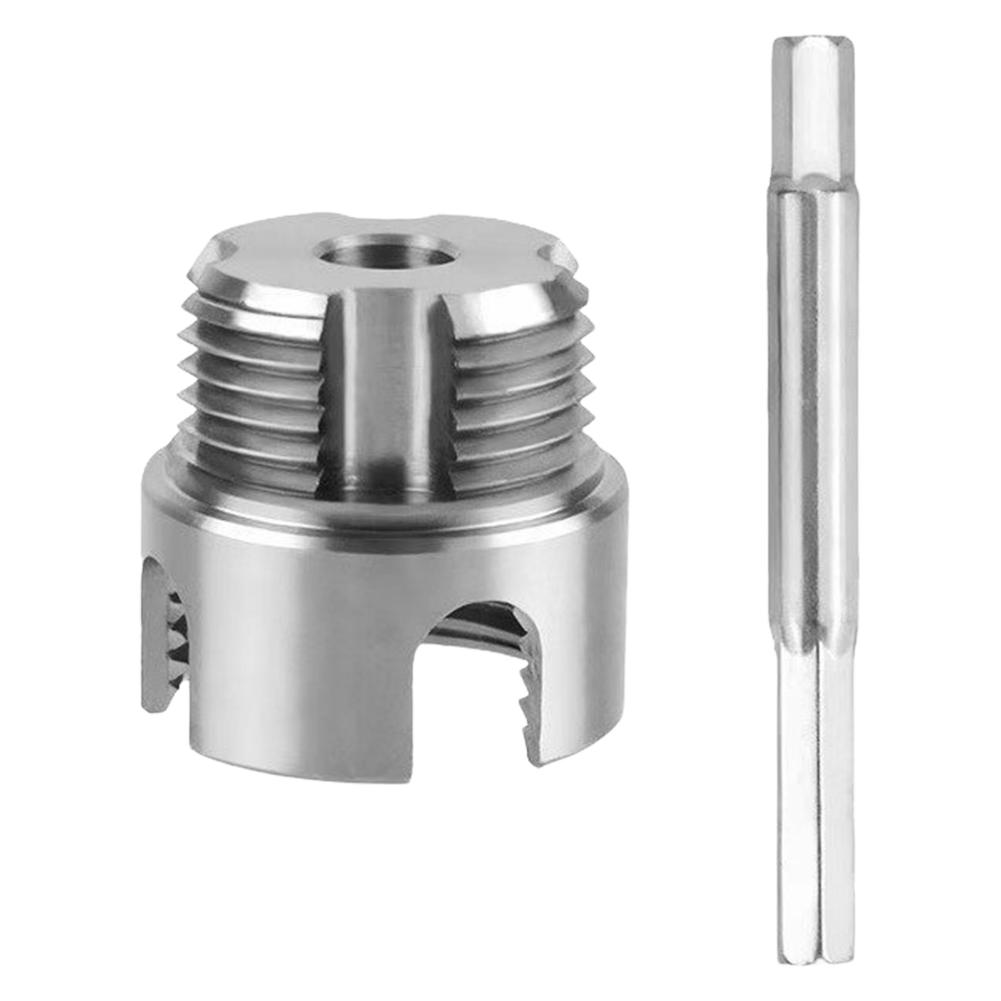 Integrated Internal External Pipe Threading Tool 1/2in 3/4in 1in Dual-Function Drill Compatible Threading Tool for Home Repairs