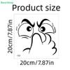 Funny Angry Face Toilet Seat Sticker - Humorous Bathroom Wall Decal, Removable Vinyl Decor for Home