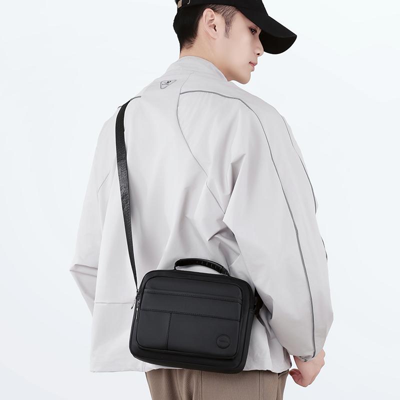 Men's Multi-Compartment Crossbody Bag – Adjustable Strap Business Shoulder Pack for Travel & Everyday Use