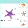 Vibrant Colorful Pvc Starfish Decorations Assorted Sizes For Ocean-themed Displays