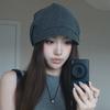 Design sense shows the face, small pile hat, cold hat, autumn sweet and cool versatile headgear, fashionable pullover confinement hat