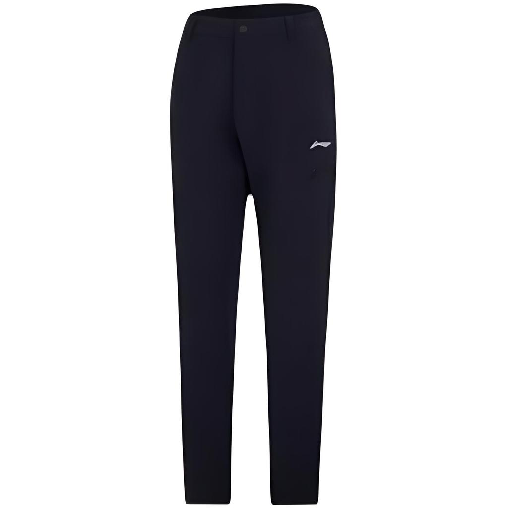 Li-Ning Sports Lifestyle Series Solid Color Breathable Comfortable Versatile Knitted Sports Pants Women Bottoms Black AYKT350-1
