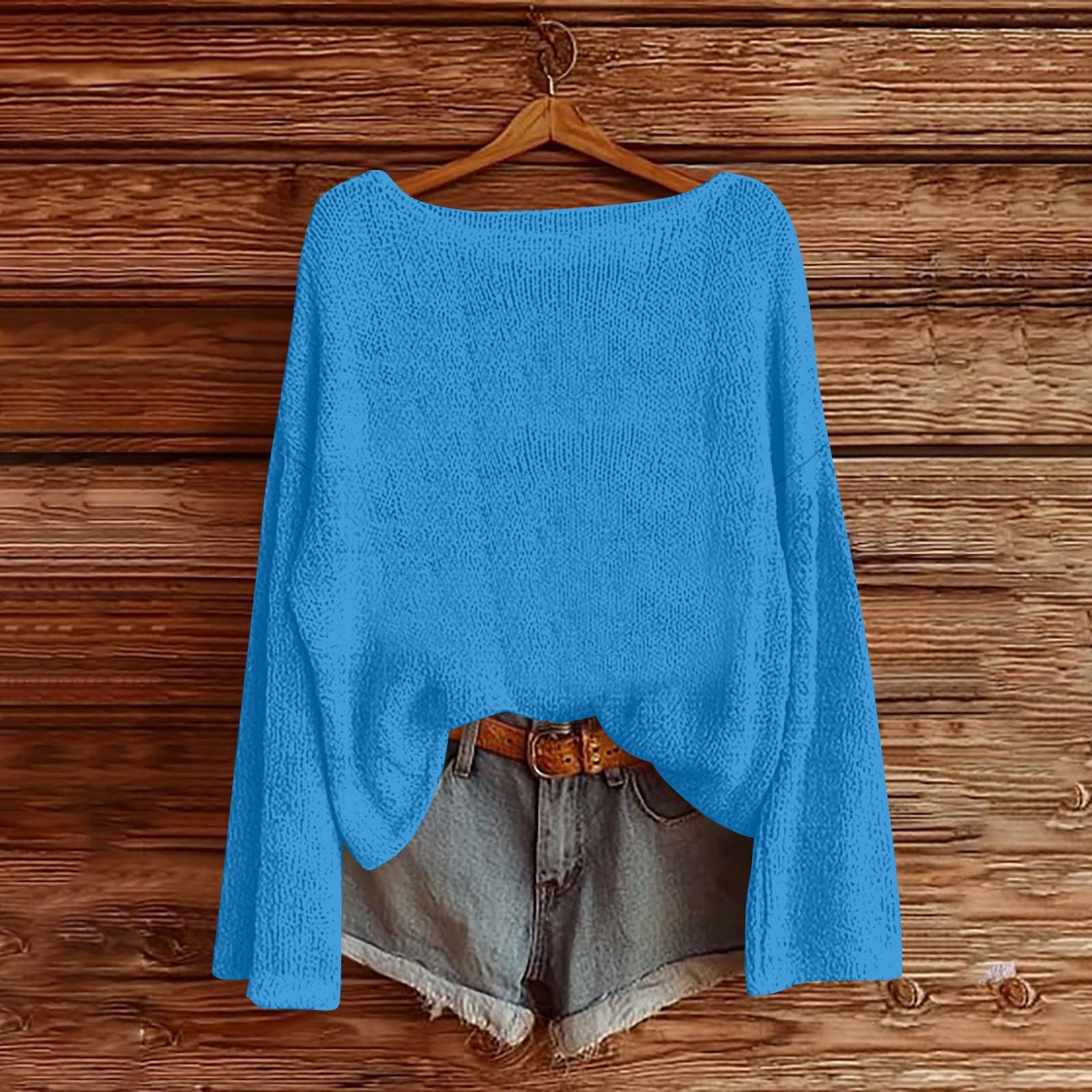 

Sweatshirts For Children Boys And Girls Knit Sweater Cute Shirt Fall Crewneck Pullover Tops 110 синій