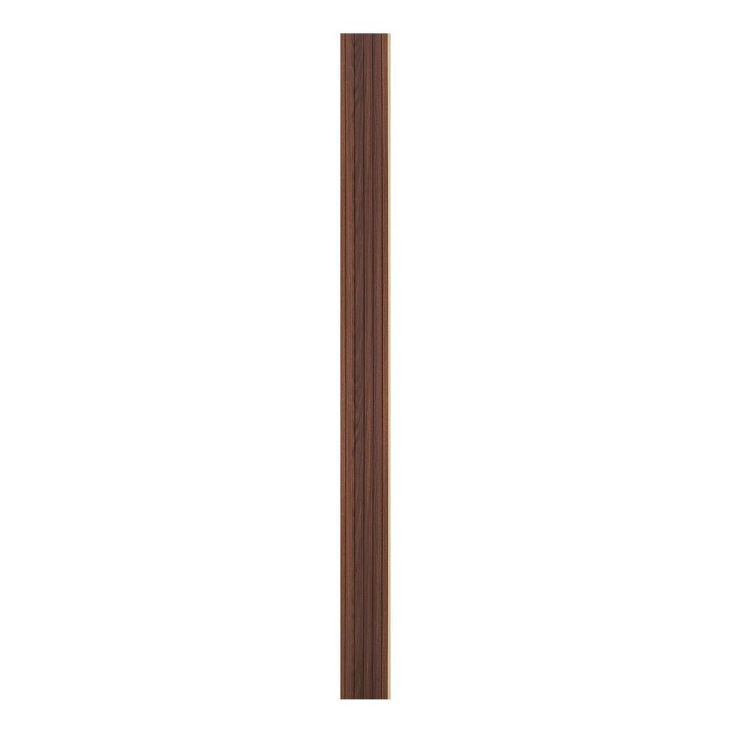 Wood Slat Acoustic Panels 8 PCS 96 x 6 inch WPC for Modern Wall Dark Teak
