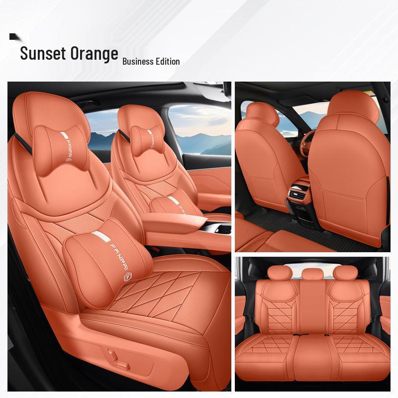 Full Leather Car Seat Covers for 2025 Changan Deepal S05, 5-Seater, All-Season, Full Coverage