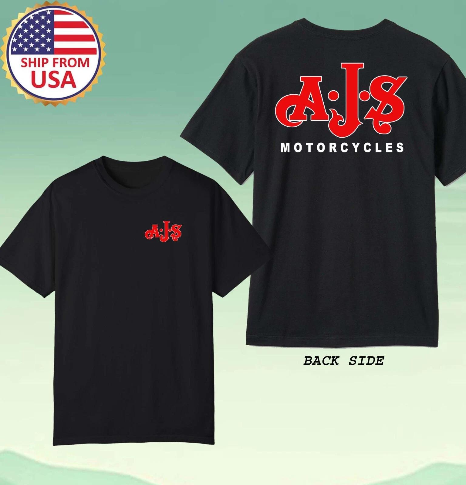 AJS Motorcycles Men s Black Size S-5XL 4XL