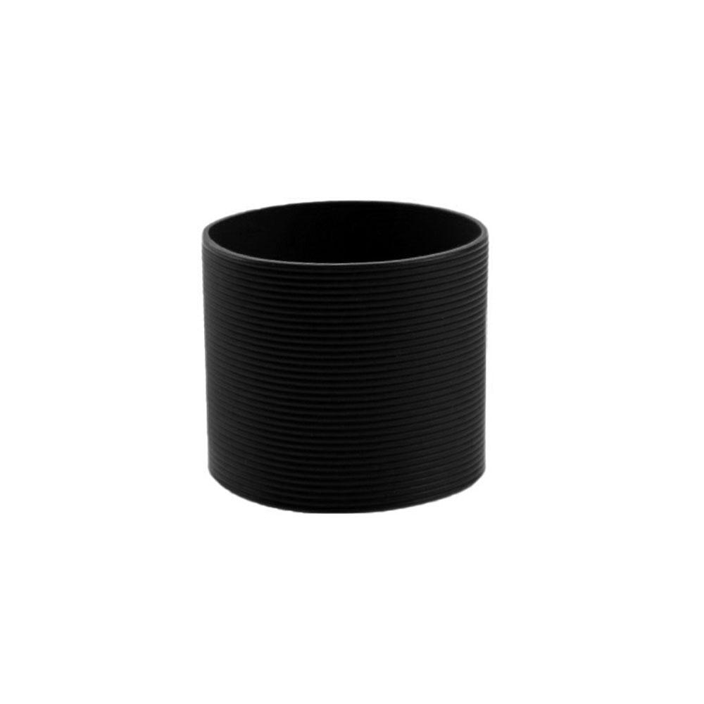 Silicone World 6CM Silicone Heat Insulated Cup Sleeve Stripes Non-slip Wraps For Glass Cup Sleeve Water Bottle Kettle Cover