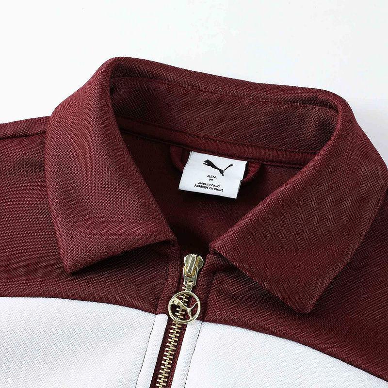 Puma Color Block Versatile Fitness Comfortable Casual Jacket Women Jacket Burgundy 633795-96