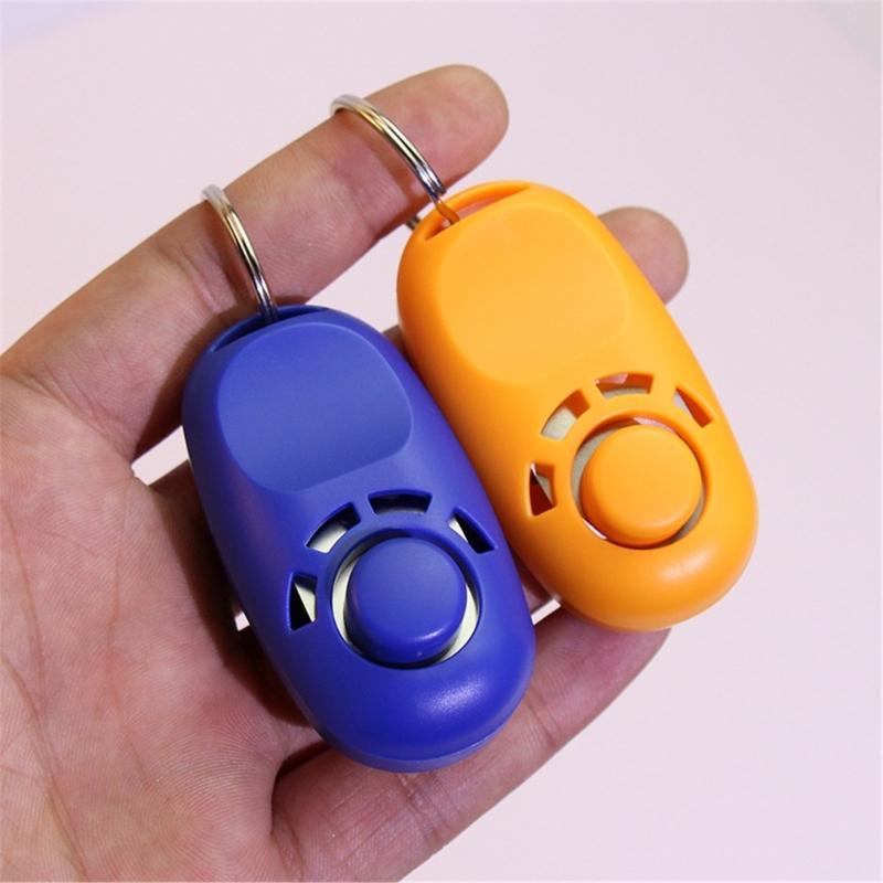 Dogs Training Clickers Plastic Pet Dogs Trainer Tool Stretch Help Wrist Rope Sound Keychains Dogs Training Clickers