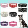 Expandable Pet Collar Chain With Gorgeous Rhinestone Design Various Colors Available