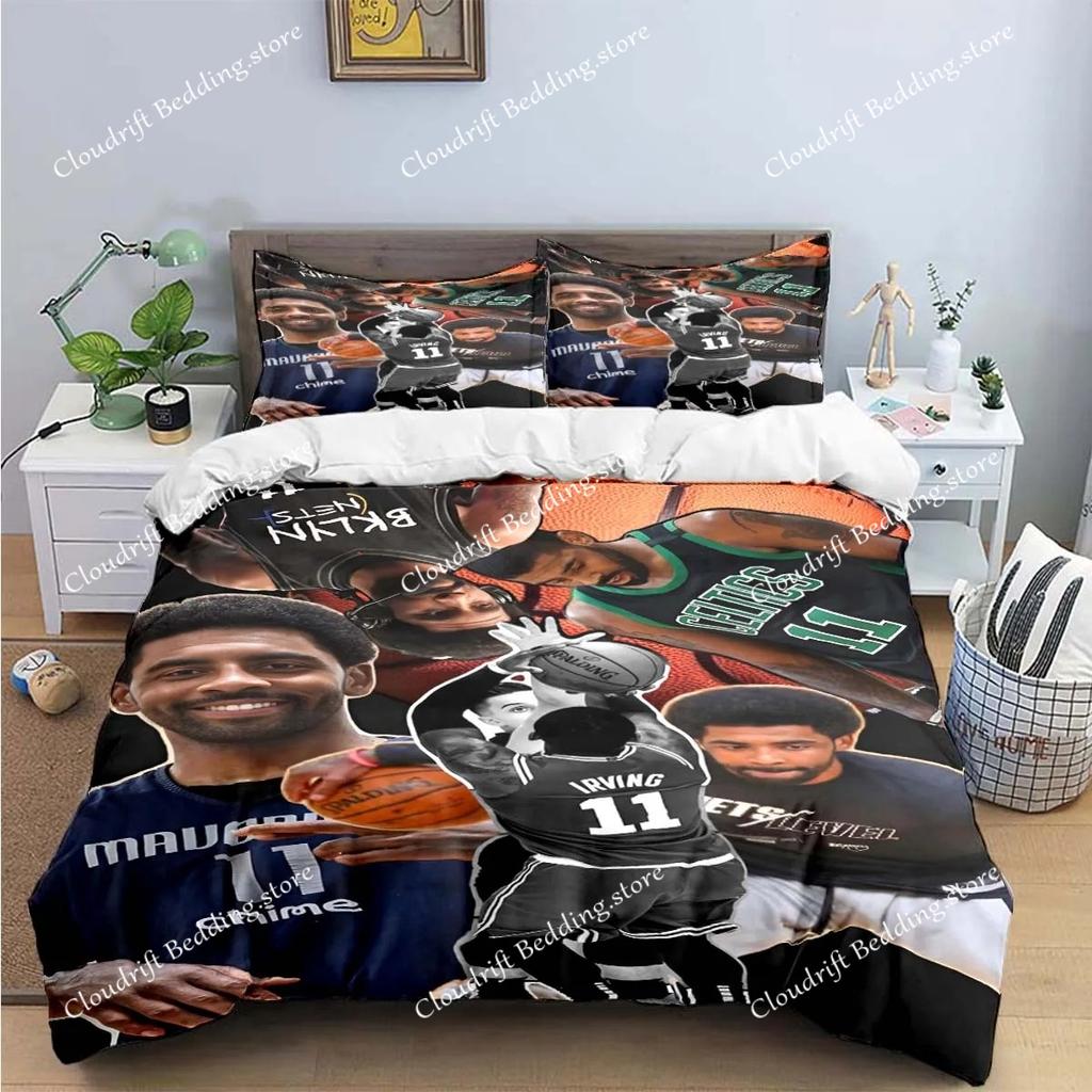 Fashion Basketball Star K-Kyrie Irving Print Bedding Sets Bed Supplies Set Duvet Cover Bed Comforter Set Bedding Set Luxury Gift