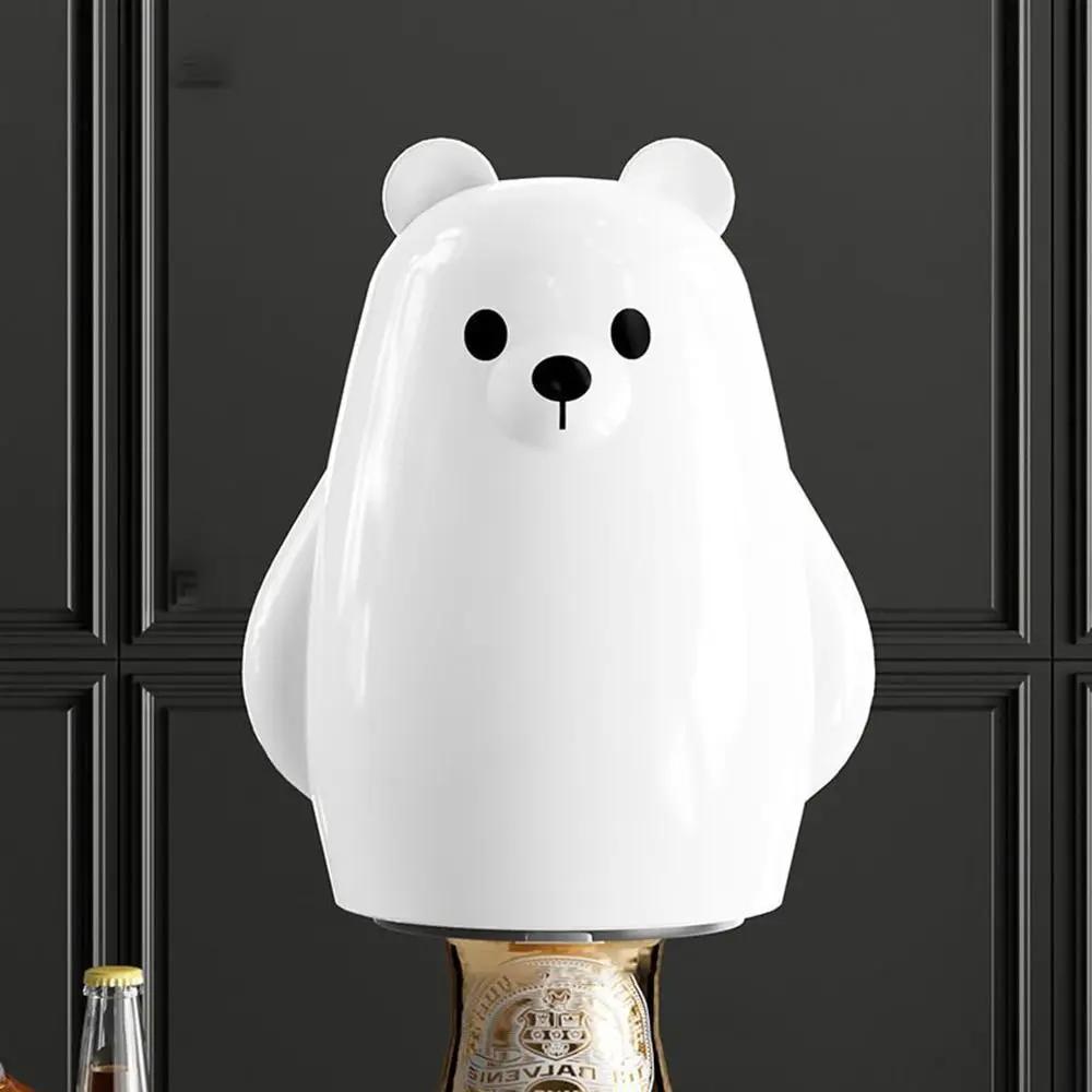 

Мультяшный белый медведь, нажимной открыватель для бутылок, бытовой креативный инструмент для легкого открывания, портативный открыватель для пивных и газированных банок белый