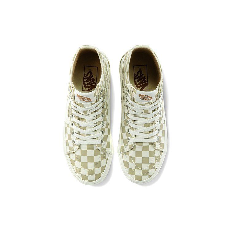 Vans Sk8 Checkerboard Casual High-Top Skate Shoes Unisex Sneakers Milk-Tea VN0A4U169FO