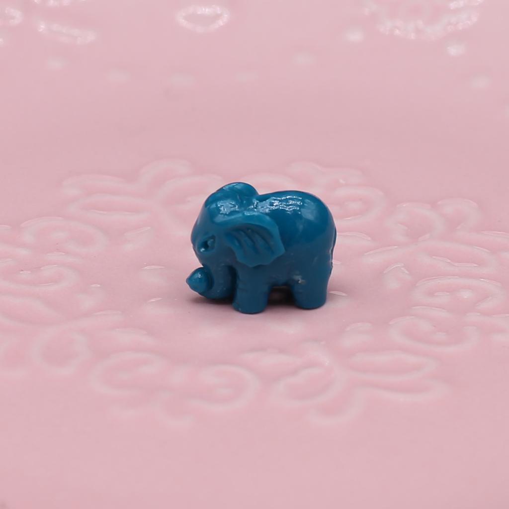 30Pcs/Bag Synthetic Coral Beads Elephant Shaped Perforated Loose Spacer Beads for Jewelry Making DIY Pendants Necklaces Keychains Accessories