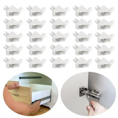 24Pcs Shelf Bracket Support Pegs Furniture Drawer Reinforcement Kit Corrosion