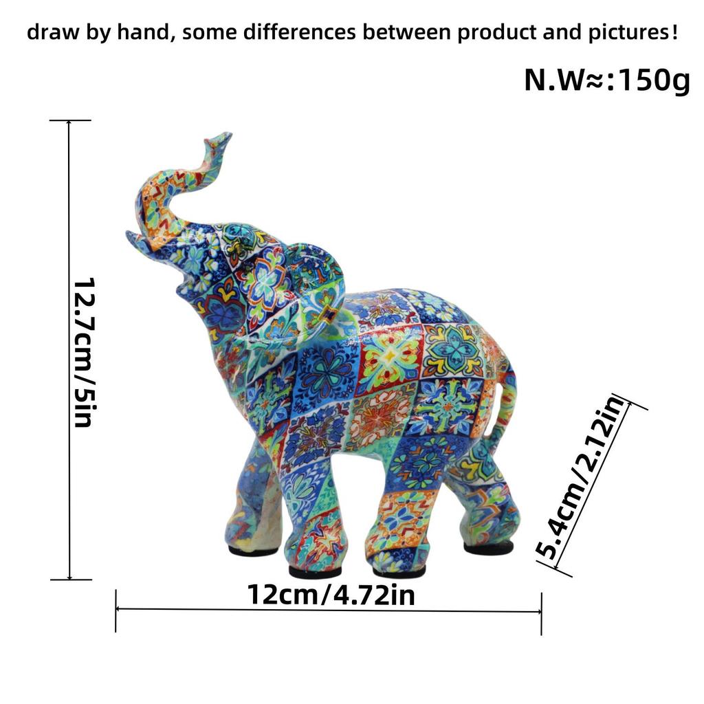 Cross-Border Elephant Ornaments for Home, Living Room, Wine Cabinet, or Office Decor - Art Resin Craft