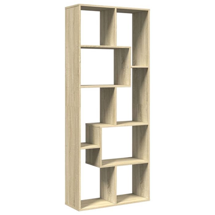 VidaXL Étagère séparatrice de pièce chêne sonoma 67x25x161,5 cm, étagère, étagère à livres, étagère de rangement, 858077