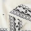 Spring/Summer 2025 Women's Casual Embroidered Long Sleeve Tie-Up Shirt 4387051