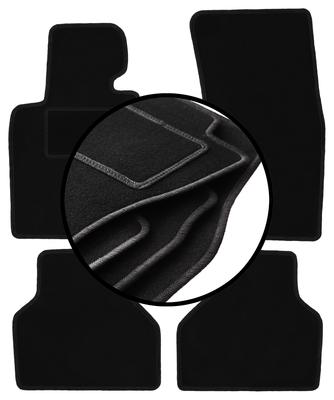 Set of Velour Floor Mats For: BMW 7 E65 Sedan (2001-2008)