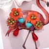 Bohemia Resin Flower Earrings Vintage Women Earrings Fashion Water Droplet Long Earrings  Women