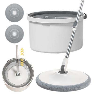 Retractable Handle Mop 360 Degree Rotating Cleaning Microfiber Wet Dry Floors