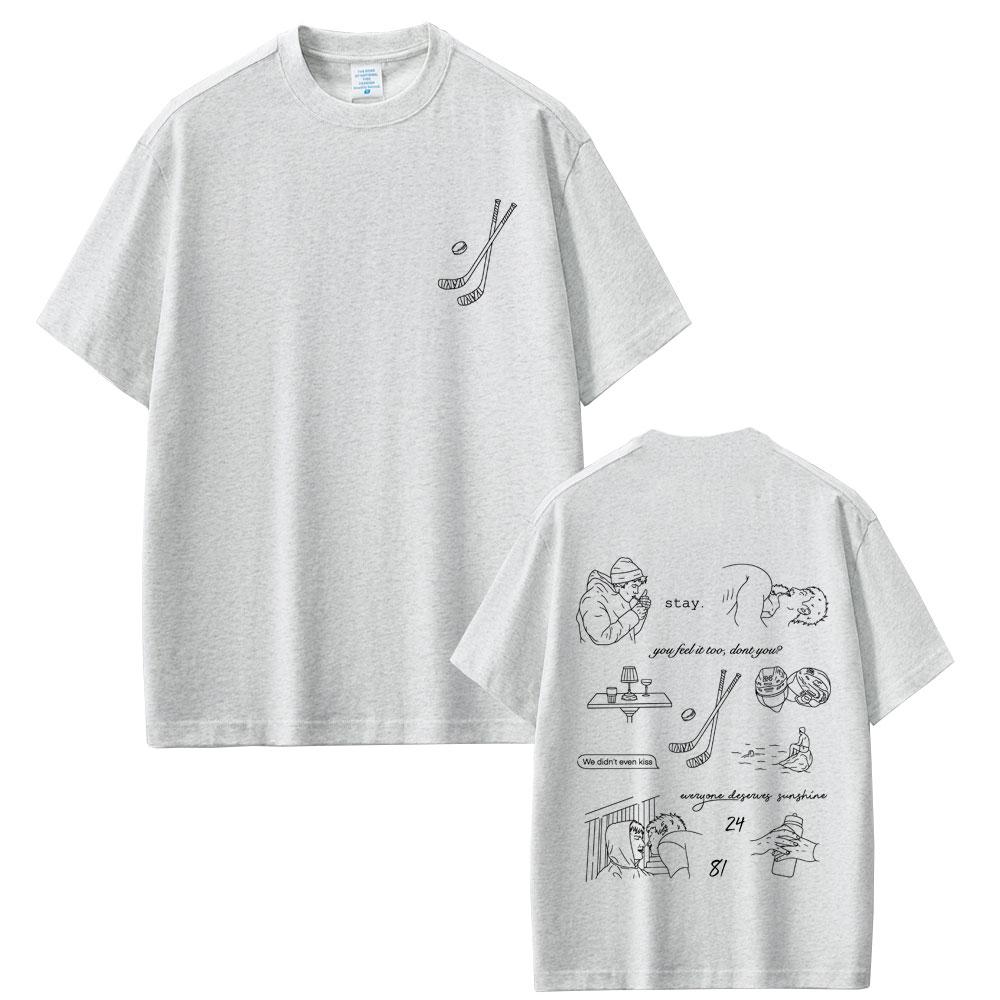 Heated Rivalry Shane Hollander Ilya Rozanov Hollanov 2481 Graphic Tshirt Male Casual Cotton T Shirts Men Women Vintage Top