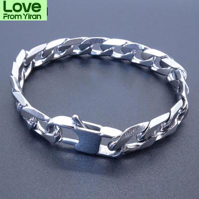 Herren Damen Edelstahl Armband 6 /8 /12mm 8 "Pferdezahnkette Vintage Schmuck Punk