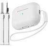 For Airpods Pro 2 Case Cover with Cleaner Pen Kit Soft Silicone Protective Case for Apple Airpods Pro 2nd/1st Case Generation