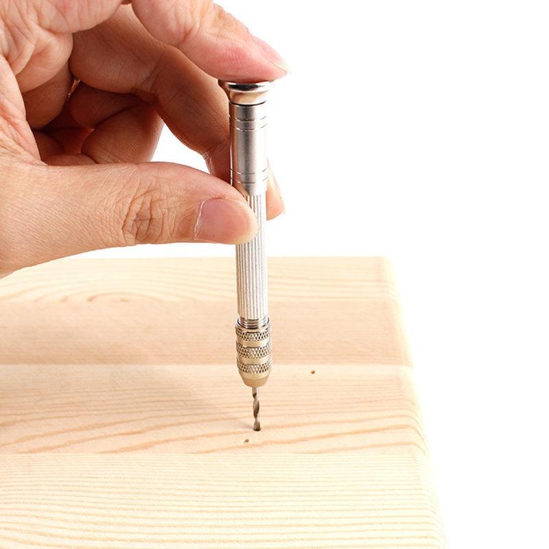 1 Set Metal Hand Drill Equipments Uv Resin Epoxy Mold Tools With 0.8mm-3.0mm Drill Screw DIY Jewelry Making Handmade Tools