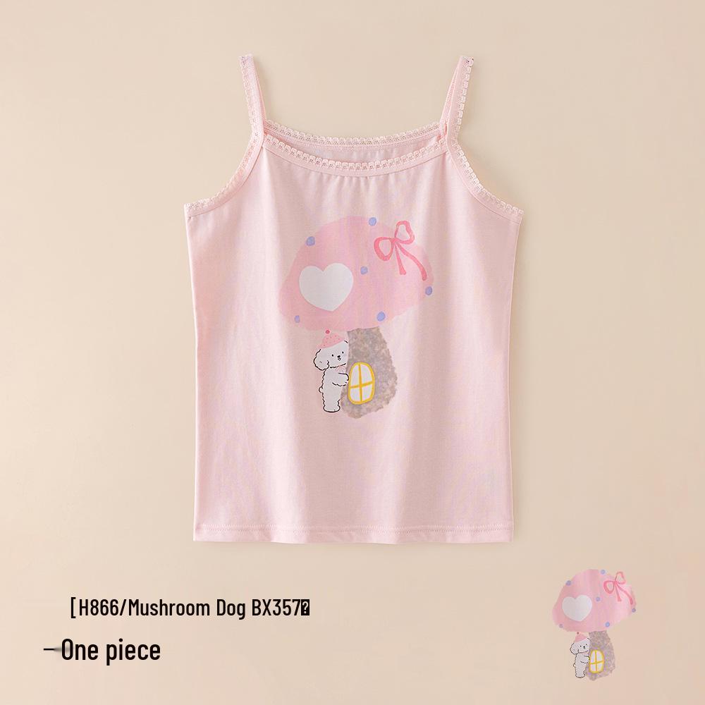 A-Class Summer Pure Cotton Antibacterial Tank Top for Girls and Infants