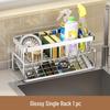 Kitchen Sink Storage Rack - Drain Rack for Detergent, Sponge, and Steel Wire Ball