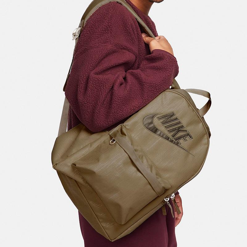 Nike Heritage Stoffrucksack Regular Unisex Olivgrün FB3040-276