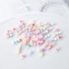 100Pcs 3D Mini Bud Nail Art Charms  Mixed Colors Resin Three-Dimensional Flower Nail Decoration Diy Accessories