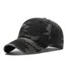 New Cotton Washed Denim Camouflage Curved Brim Baseball Cap Spring and Summer Men's and Women's Fashion Trend with a Cap