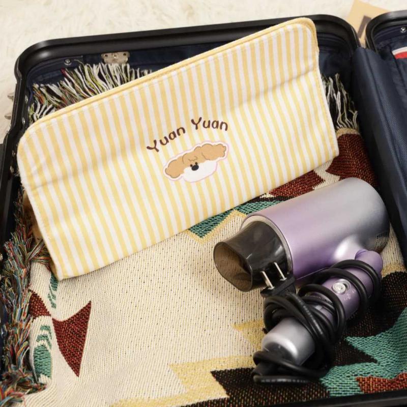 PU Leather Waterproof Makeup Organizer Large Capacity Cosmetic Bag Open Design for Women Travel and Home Storage