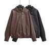 Women's Faux Leather Motorcycle Jacket with Turn-Down Collar - Versatile, Loose Fit European and American Fashion.
