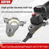 Universal Multi-tool Angle Grinder: Woodworking Electric Trimmer & Chisel Conversion Head.