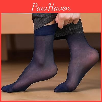 10 Paar Eis Herrenstrümpfe im Sommer Atmungsaktiv Mittellang Business Herrensocken Atmungsaktiv Kurz geschnitten Businesssocken